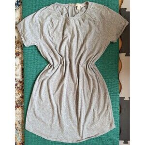 Michael Kors T-Shirt Dress XL Silver Rhinestone Logo Gray Cotton Y2K Mean Girl